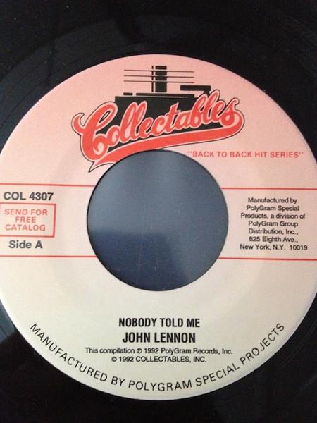 Nobody Told Me / Steppin' Out